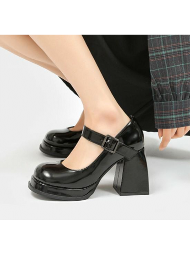 [人氣日系小皮鞋] No.39 - 9cm Platform Mary Jane LOAFERS 3958